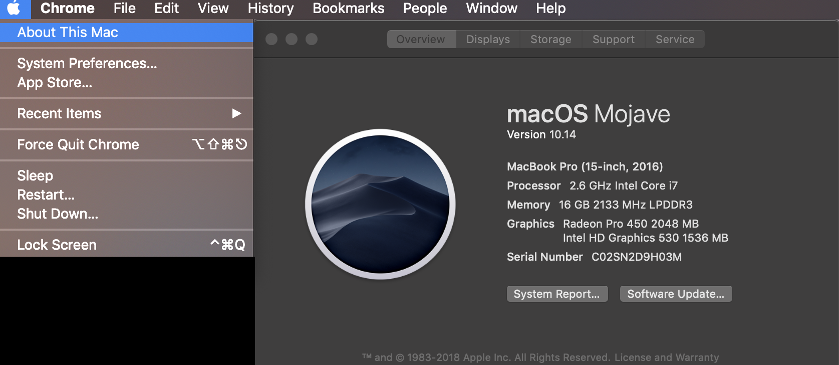 cách vào About this mac